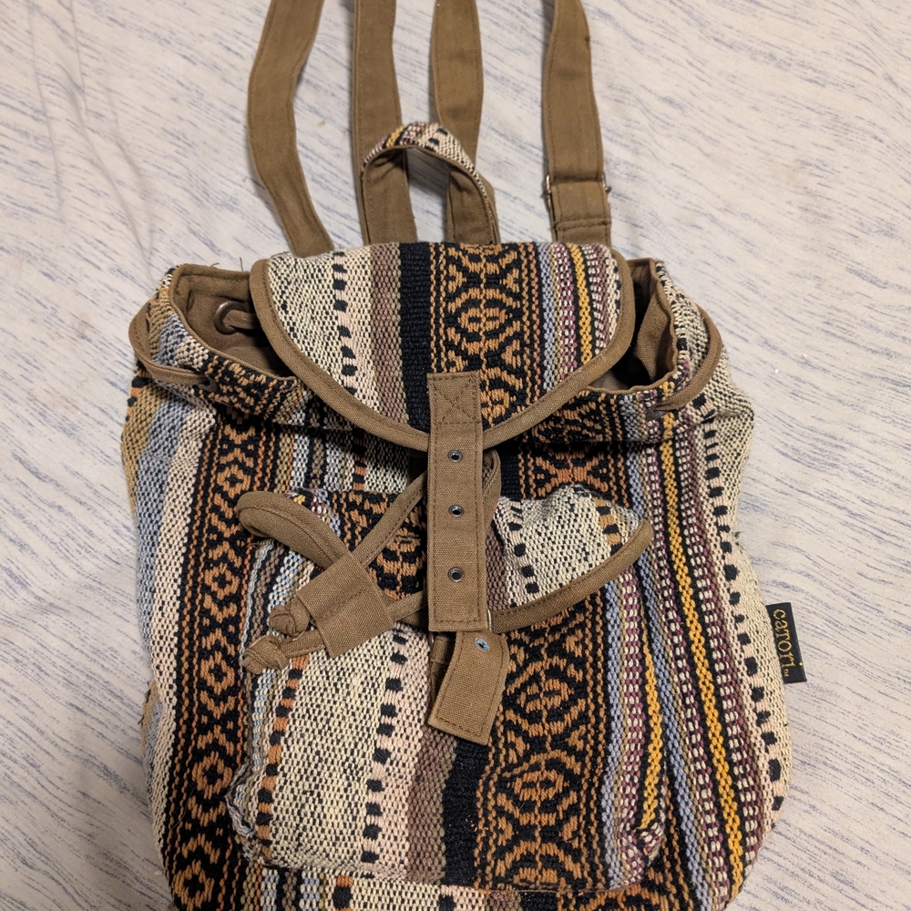 Bohemian Striped Backpack